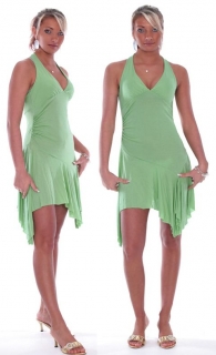 sexy minišaty - S/M - zelená